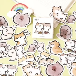 30Pcs Gatinhos fofos Stickers cat kawaii Set DIY Diário Planner Adesivos Scrapbooking