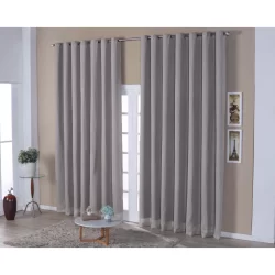 Cortina Voil Gase De Linho 8,00 x 2,50 C/forro Microfibra Sala Quarto Imperdível