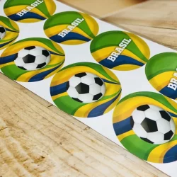 16 ADESIVOS REDONDOS FUTEBOL COPA BRASIL (LATINHA/GARRAFINHA) 66.5