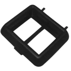 Moldura Interruptor Vidro Elétrica Dupla Preta Gol G1 Até 96
