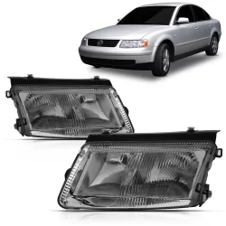 Par Farol Passat 97 98 99 2000 Foco Duplo Cromado