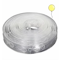 1~6 FITA DE BALÃO P/ ARCO DESCONSTRUIDO 5 METROS TRANSPARENTE