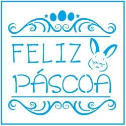 Stencil Feliz Páscoa – Litoarte Rizzo Confeitaria