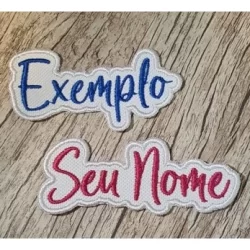 Patch Bordado Termocolante - Seu Nome Personalizado 6CM