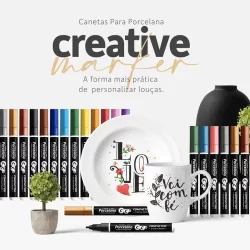 Caneta para Porcelanas - Creative Marker