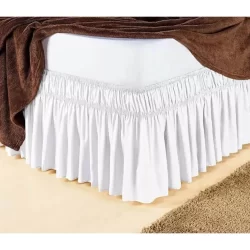 Saia Box Para Cama Casal Padrão Branco