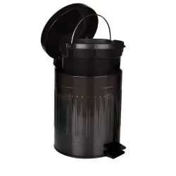 Lixeira Retro Preta 5 Litros 008239 Mor