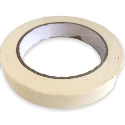 Fita Crepe Rolo 50mts  x 18mm - Uso geral  Pintura Automotiva