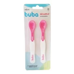 Kit Colheres Termossensível Rosa 11750 - Buba