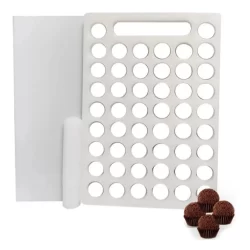 Placa Porcionadora De Doces Brigadeiro Beijinho 21g 50 Furos