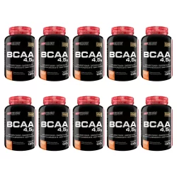 Kit 10x BCAA 4,5 Em Pó 100g - Suplemento dos Atletas de Musculação na Academia - Bodybuilders