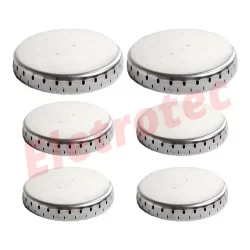 Kit 6 Espalhadores De Alumínio P/ Fogão Continental 2gd 4pq
