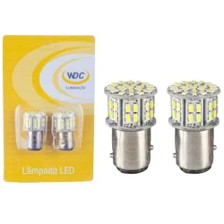 PAR LÂMPADA LED UNIVERSAL 2 POLOS 1157 (50 LEDS 3014)