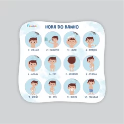 Adesivos Educativos Escovar Os Dentes E Hora Do Banho