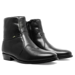 Bota Cano Alto Masculina Social Cano Alto Em Couro 210