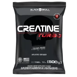 Creatina Monohidratada Creatine Turbo Refil 500g - Black Skull