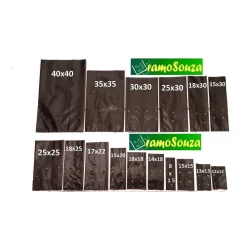 sacos plasticos  mudas 50 unidades 17x22