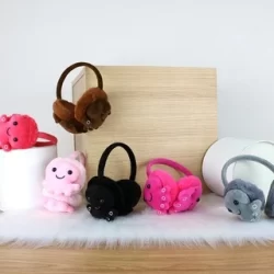 Protetor Aquecedor De Ouvido Orelha Feminina Infantil Menina Quente Earmuff Frio Felpudo Pelúcia