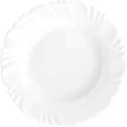 Prato de Vidro Fundo 23cm Pétala Opaline Duralex