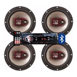 Kit Som Bluetooth Picasso + 4 Alto Falante Bravox 200w