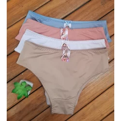 Kit 10 Calcinhas Plus Size Calcinha Calçola Senhora Cintura Alta calsola lateral larga