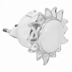 Mini Luminária Abajur De Tomada Luz Noturna Sol