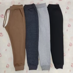 Calça Moletom Infantil Flanelado Unissex 6-8-10-12-14