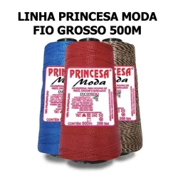Linha Princesa Moda Grossa /  Crochê / Tranças para Cabelo / Artesanato / Incomfio