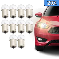 Kit Com 20 Lâmpadas TR 67 R5w 12v Ba15s Automotiva  Setas Sinalização Para Carro
