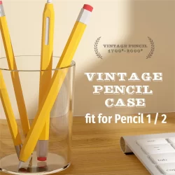 Capa De Silicone Compatível Com Apple Pencil Pro 2 1 3 USB-C Protetora Antiderrapante Gen 1a 2a Geração iPad Skin