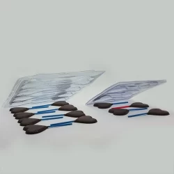 Forma BWB Simples Semiprofissional, Alto Rendimento Doces Finos Chocolates - SP Pirulito Coração