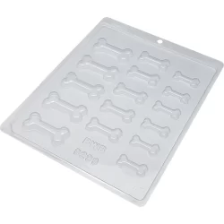 Forma Simples  Osso Dog 9299 - (E6) em Acetato BWB Para Bombom e Doces de Chocolate e Confeitaria.