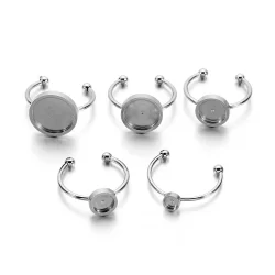 Anel De Aço Inoxidável De 10pcs