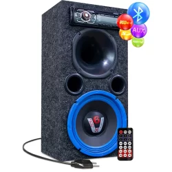 Caixa Bob Residencial Vertical 8 Pol Ativa Bluetooth Corneta