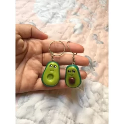 Chaveiros de biscuit para casal ou amigos