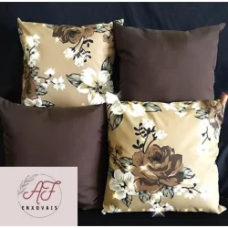 4 Capas Almofadas Decorativas 50x50 Sem Refil Luxo Modernas Estampadas