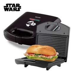 Grill Sanduicheira Star Wars Antiaderente Mallory Inox 750w