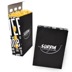 (50 unid.) Batata Delivery Embalagem Caixa para Batata Frita Porção