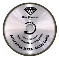 Rebolo Diamantado 4A2 Concentração 50 marca Blue Diamond afiação de serra c/ Widia