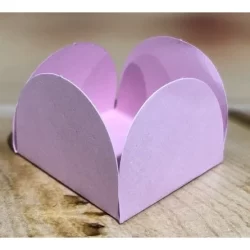 50  forminha 4 Petalas para doces COR ROSA CLARO