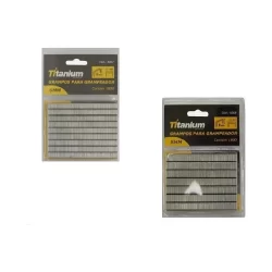 Grampos Para Grampeador Tapeceiro 6Mm E 8Mm 5068 Titanium