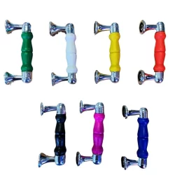 Puxador Fone com Haste Cromada 10 peças + PARAFUSOS