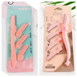 Lâminas Sobrancelha e Rosto, Uma ou kit com 3 Navalha Depilação Dermaplaning design