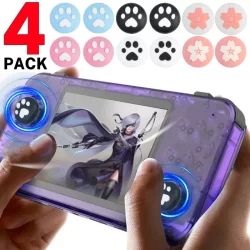 4 pçs dados sapo macio silicone polegar vara apertos tampa para r36s retro handheld console rg35xx handheld ns lite joy con capa proteger