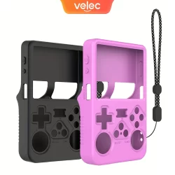 Velec For R36s Silicone Capa Protetora Para For R36S Handheld Game Console Moda Capa Anti-Scratch Caixa De Armazenamento Soft Shell Acessórios
