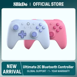 8BitDo - Ultimate 2C Wireless Hall Effect Joysticks Controlador de jogos Bluetooth para Nintendo switch 2, 1, oled Lite