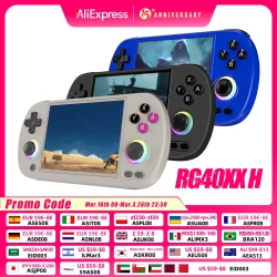 ANBERNIC RG40XX H 64 Bit Linux Retro Handheld Game Console 4.0'' IPS Screen Supports 5G WiFi Bluetooth HD-Support Output RG40XXH
