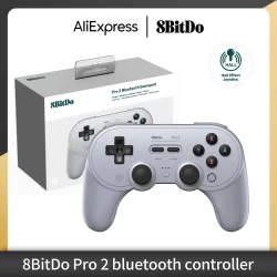 8bitdo pro 2 sn30 pro sf30 pro gamepad bluetooth para nintendo switch 2 controlador sem fio para windows android macos vapor