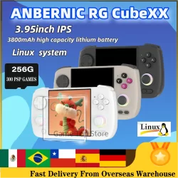 ANBERNIC RGCubeXX Retro Handheld Games Console Linux RGB Joystick Video Gaming Player Supports WIFI Bluetooth RGCubeXX PSP