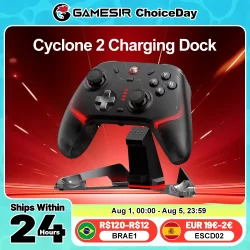GameSir Cyclone 2 Controlador de interruptor sem fio Estação de carregamento Dock Acessórios para gamepad Base de carregador rápido de liga de alumínio